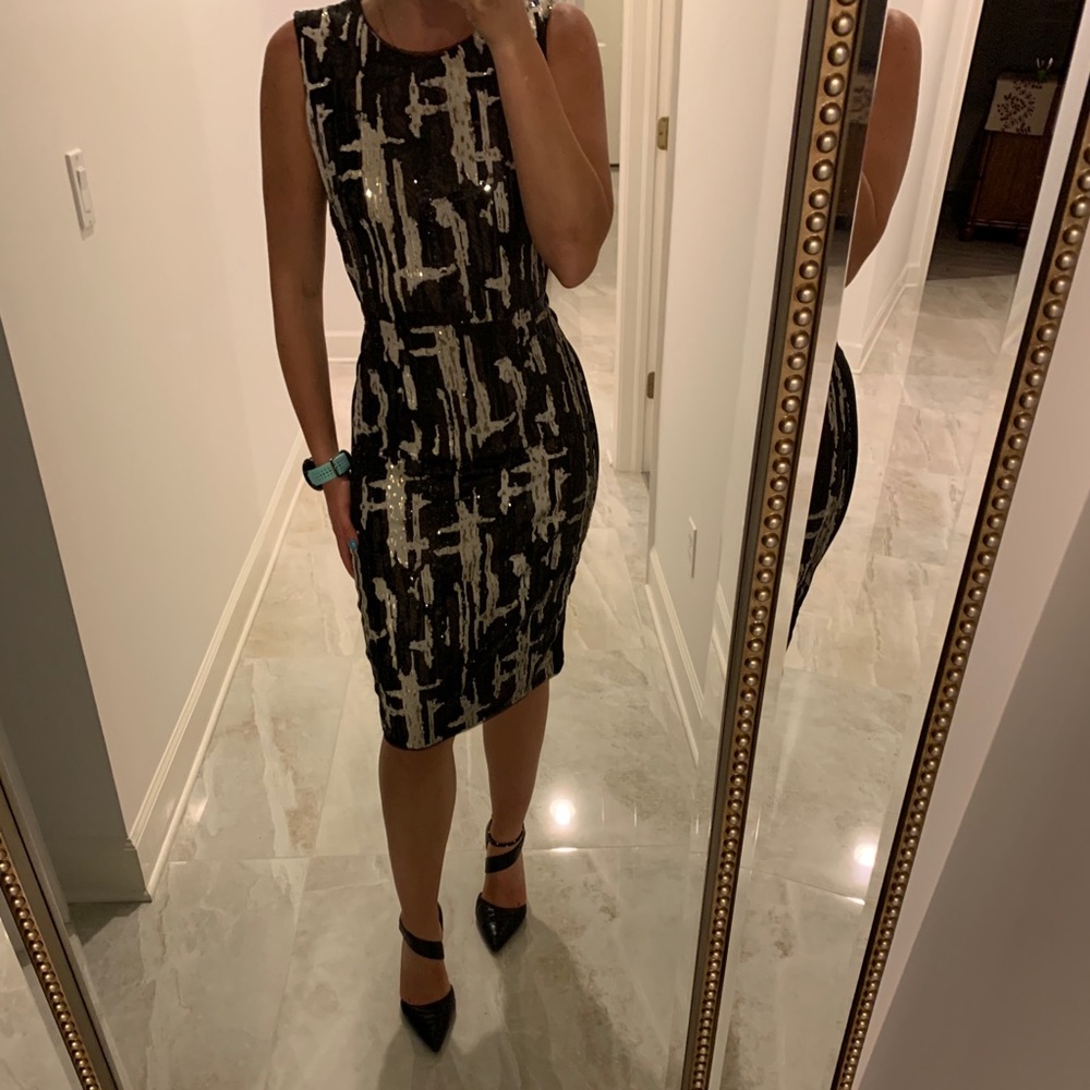Sequin midi dress